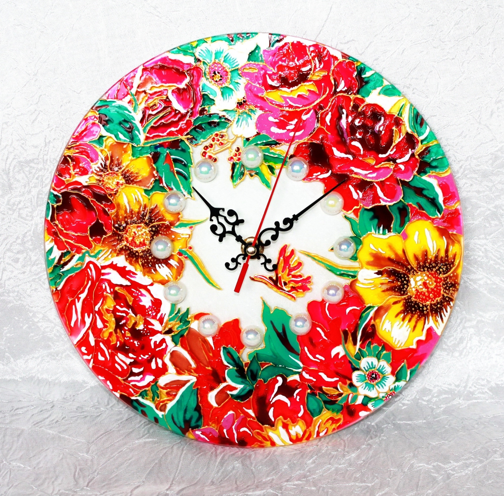 Wall clock “Flower clock” (d=25) (1) - 542 Wall clock “Flower clock” (d=25) (1) - 542