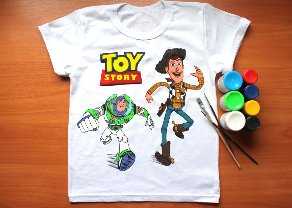 Hand painted T-shirt for kids "Toy Story" (1)   - 558 Hand painted T-shirt for kids "Toy Story" (1)   - 558